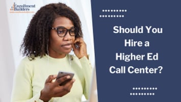 higher ed call center, higher ed contact center